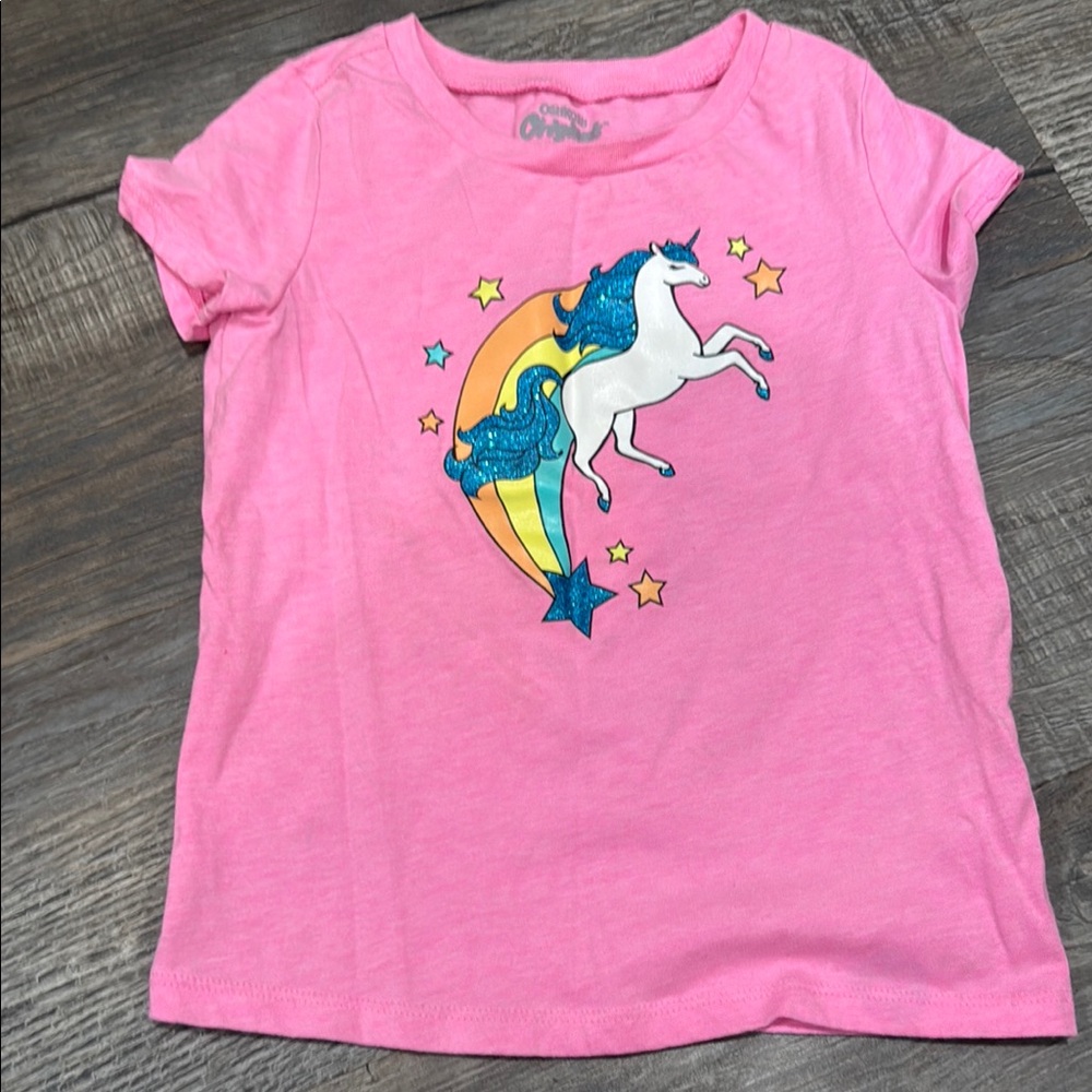 OshKosh B'gosh Pink Unicorn Starburst Tee
